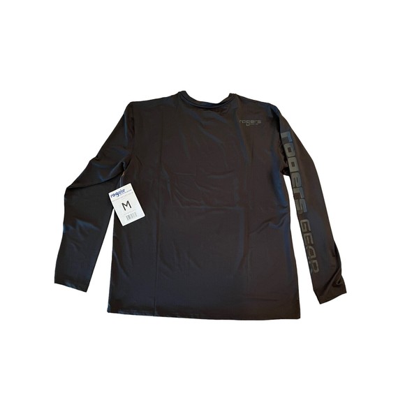 Rogers Sporting Goods Black Chill Long Sleeve Performance Tee Size Medium NWT - Picture 2 of 5